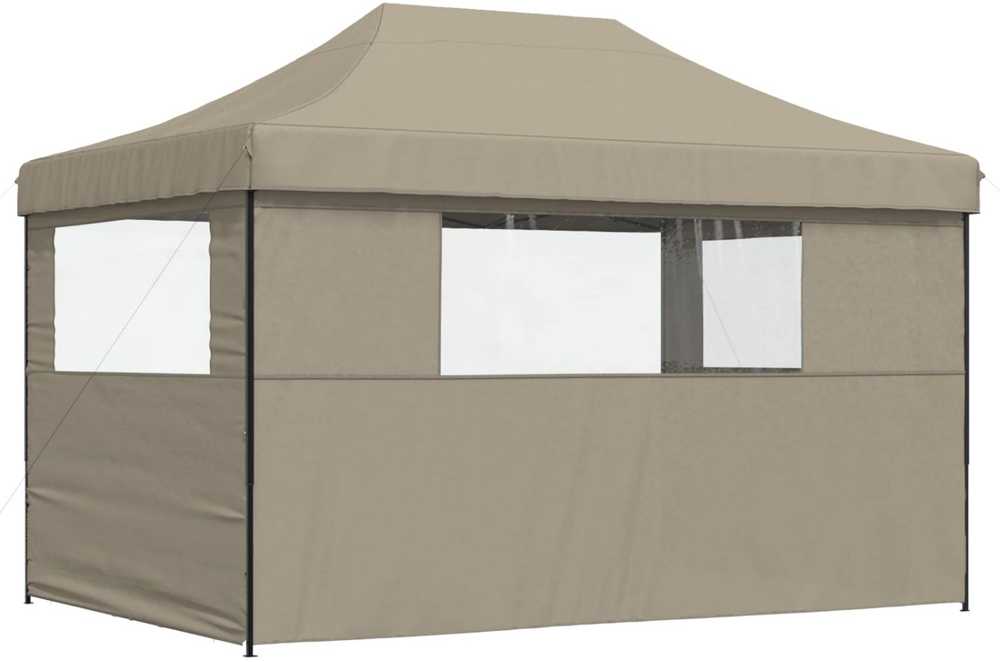Šventės palapinė 279 x 410 x 315 cm Taupe Oksfordo audinys