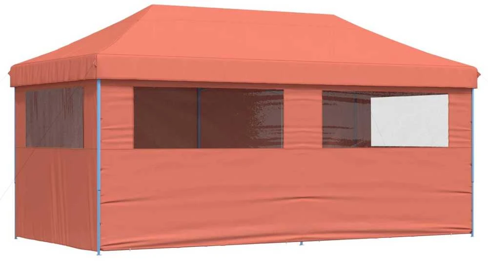 Šventės palapinė 292 x 580 x 315 cm Terakotos Oksfordo audinys