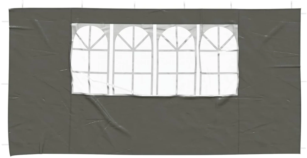 Šventinės palapinės šoninė siena 2 vnt. 400 x 195 cm Antracito