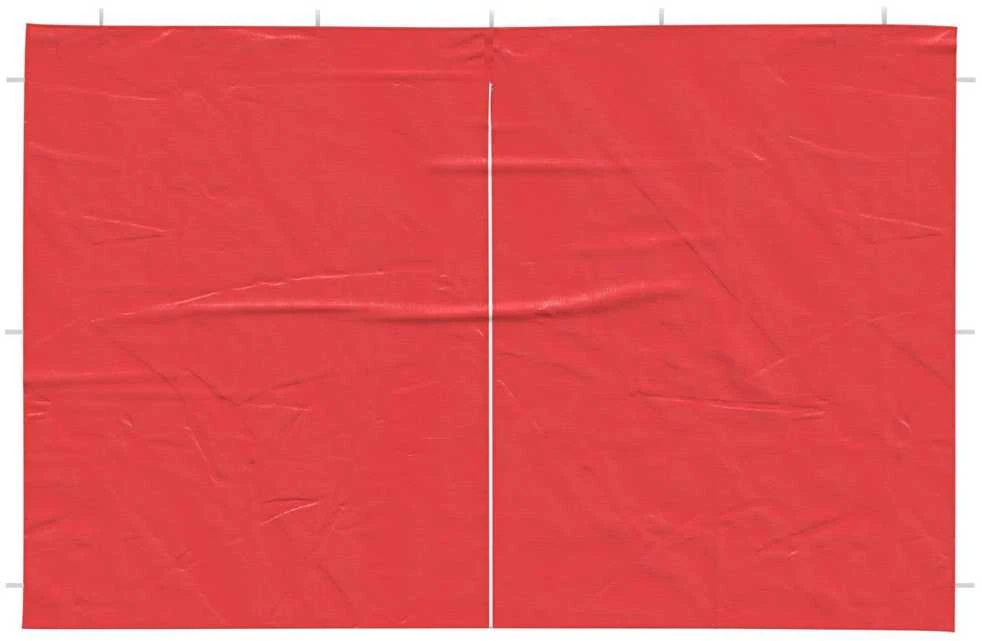 Šventinės palapinės šoninė siena 2 vnt. 300 x 195 cm Raudona