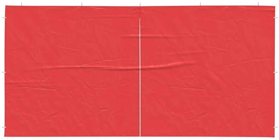 Šventinės palapinės šoninė siena 2 vnt. 400 x 195 cm Raudona