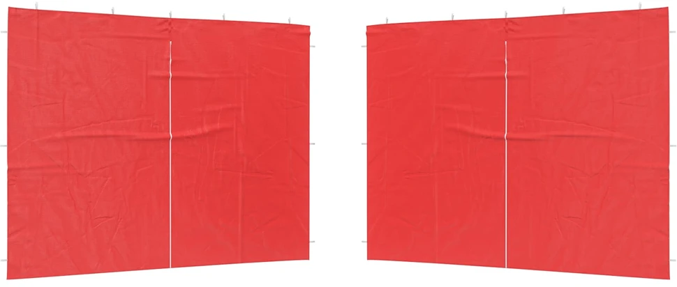 Šventinės palapinės šoninė siena 2 vnt. 300 x 195 cm Raudona