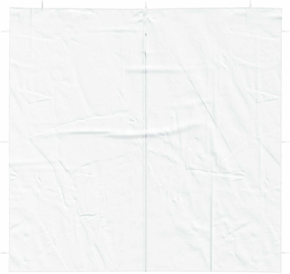 Šventinės palapinės šoninė siena 2 vnt. 200 x 195 cm Balta
