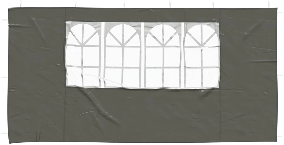 Šventinės palapinės šoninė siena 2 vnt. 400 x 195 cm Antracito