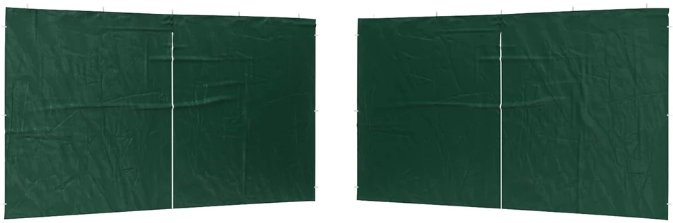 Šventinės palapinės šoninė siena 2 vnt. 400 x 195 cm Žalia