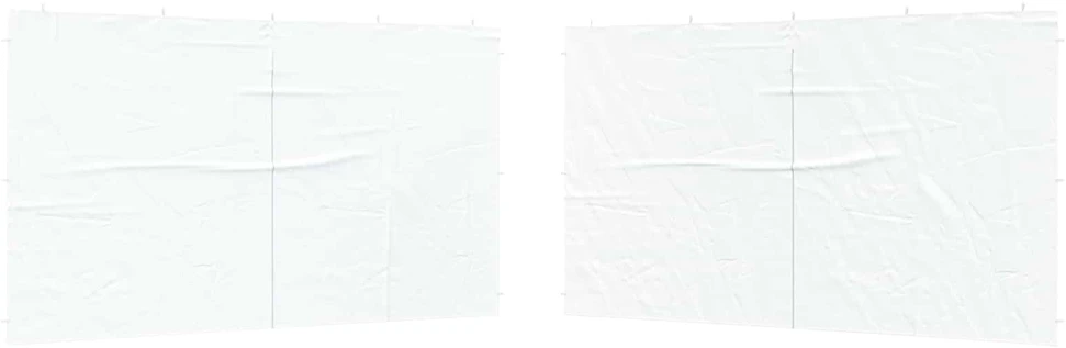 Šventinės palapinės šoninė siena 2 vnt. 400 x 195 cm Balta