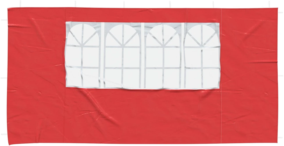 Šventinės palapinės šoninė siena 2 vnt. 400 x 195 cm Raudona