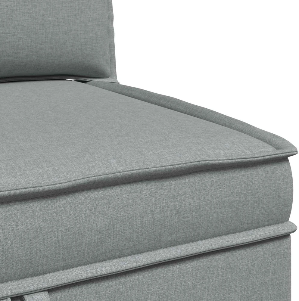 Modulinė sofa su laikymo vieta 3 vnt. Šviesiai pilka Audinys