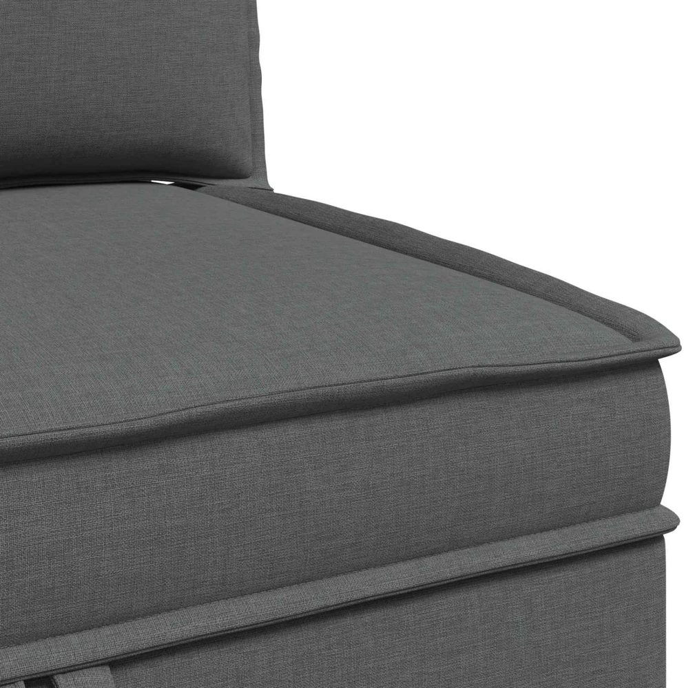 Modulinė sofa su laikymo vieta 3 vnt. Tamsiai pilka Audinys