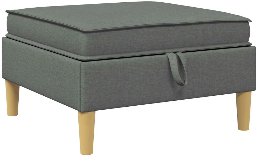 Modulinė sofa su laikymo vieta 4 vnt. Tamsiai pilka Audinys