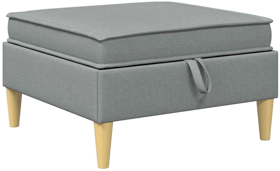 Modulinė sofa su laikymo vieta 5 vnt. Šviesiai pilka Audinys