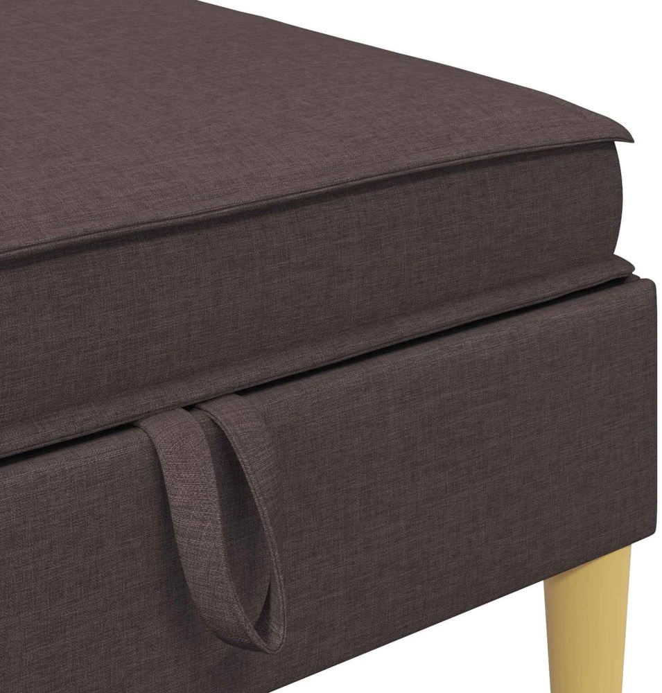 Modulinė sofa su laikymo vieta 5 vnt. Tamsiai rudas Audinys