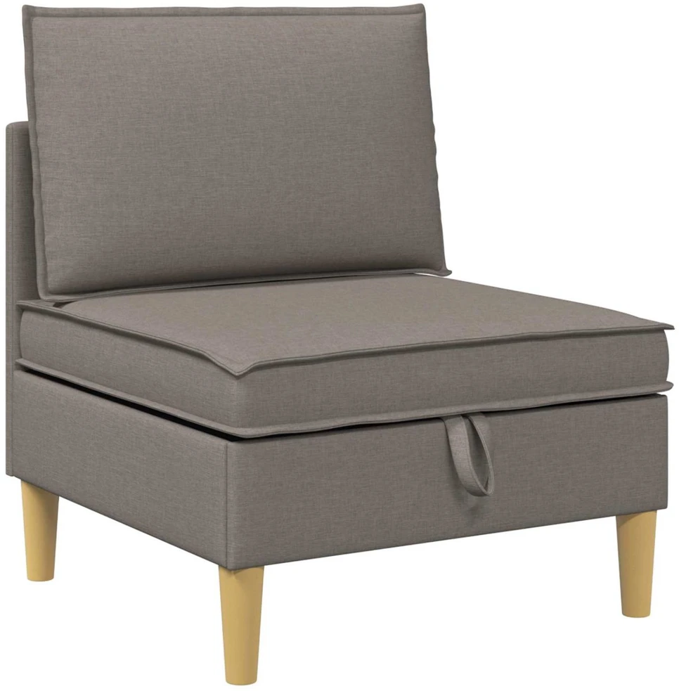 Modulinė sofa su laikymo vieta 4 vnt. Taupe Audinys