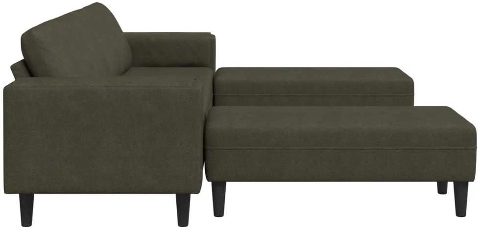 Svetainės sofa 3 vnt. Armijos Žalia