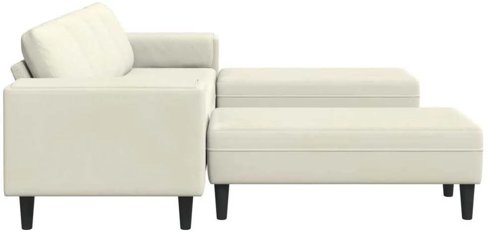 Svetainės sofa 3 vnt. Kreminė