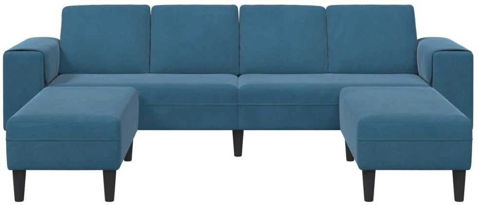 Svetainės sofa 3 vnt. Mėlyna