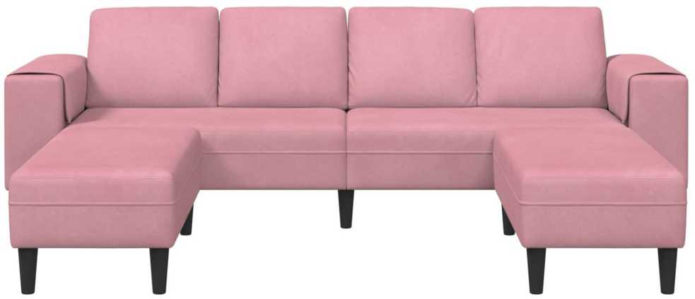 Svetainės sofa 3 vnt. Rožinė