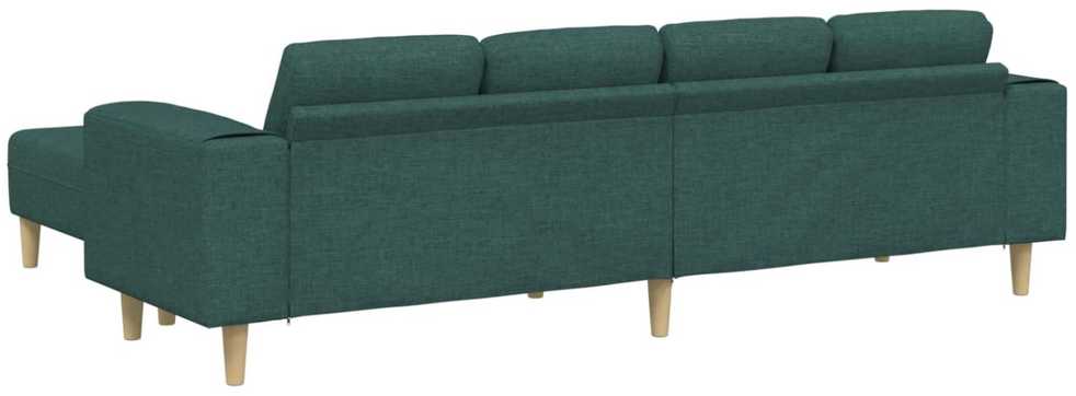 Svetainės sofa 3 vnt. Tamsiai žalia Poliesteris