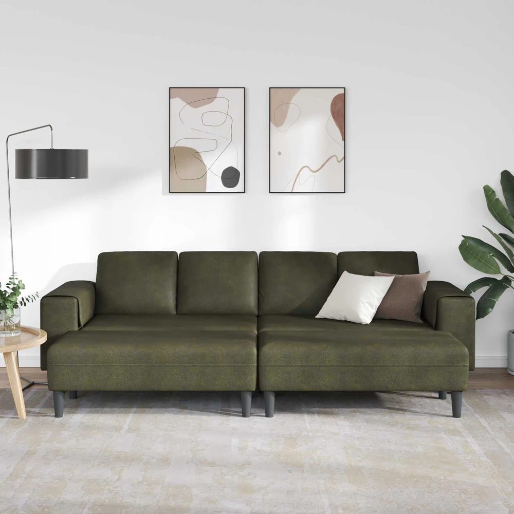 Svetainės sofa 3 vnt. Armijos Žalia