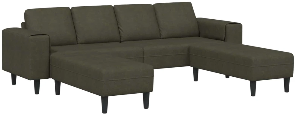 Svetainės sofa 3 vnt. Armijos Žalia