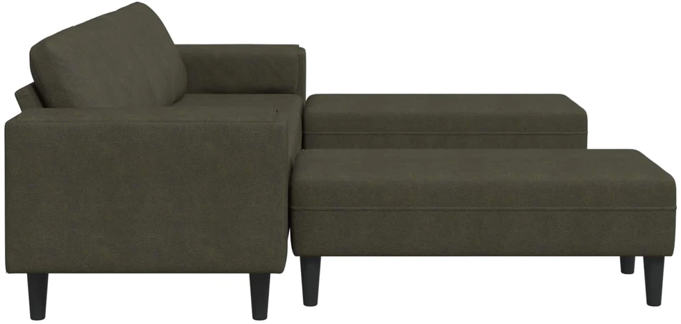 Svetainės sofa 3 vnt. Armijos Žalia