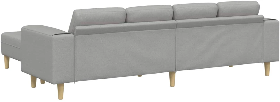 Svetainės sofa 3 vnt. Debesų pilka Poliesteris