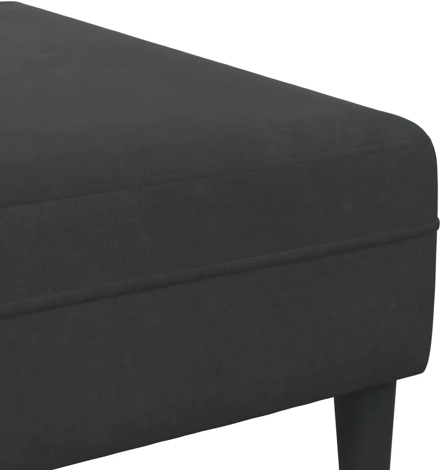Svetainės sofa 3 vnt. Juoda