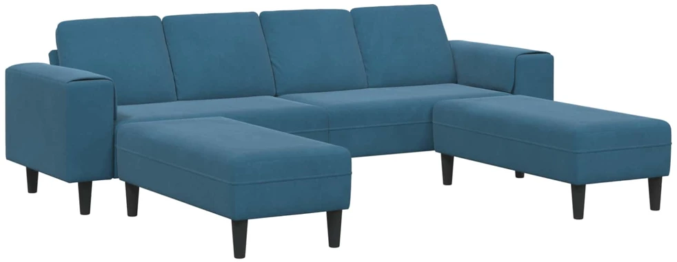 Svetainės sofa 3 vnt. Mėlyna