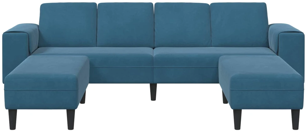 Svetainės sofa 3 vnt. Mėlyna