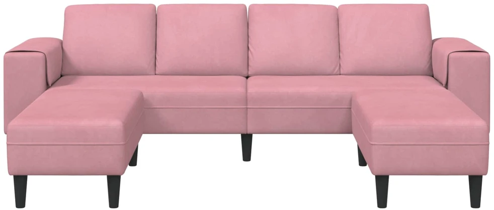 Svetainės sofa 3 vnt. Rožinė