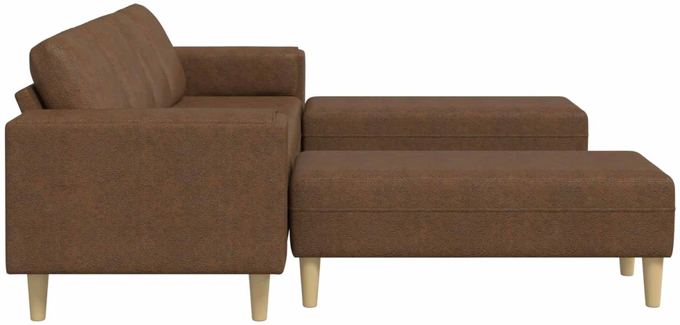 Svetainės sofa 3 vnt. Ruda