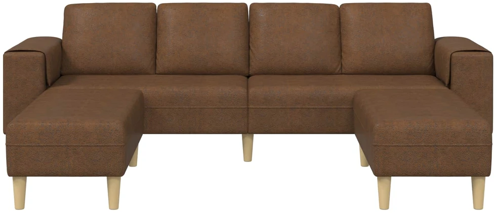 Svetainės sofa 3 vnt. Ruda