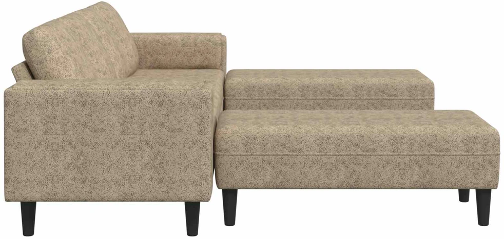 Svetainės sofa 3 vnt. Šviesiai pilka