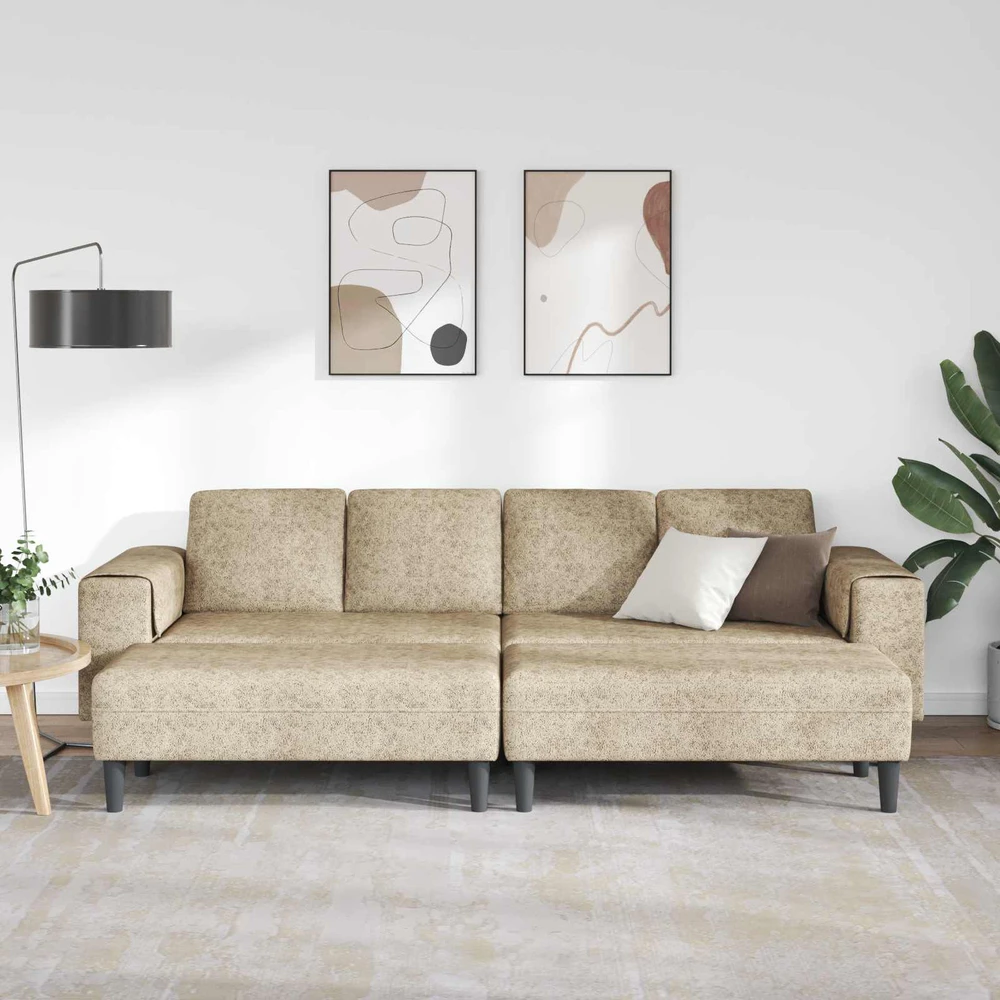 Svetainės sofa 3 vnt. Šviesiai pilka