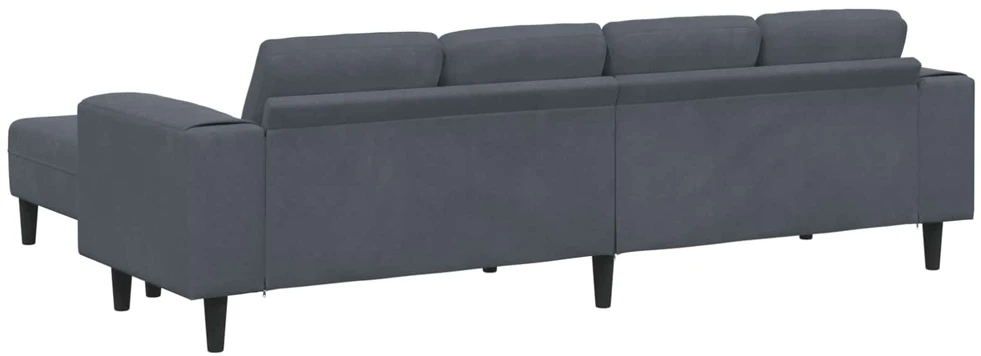 Svetainės sofa 3 vnt. Tamsiai pilka