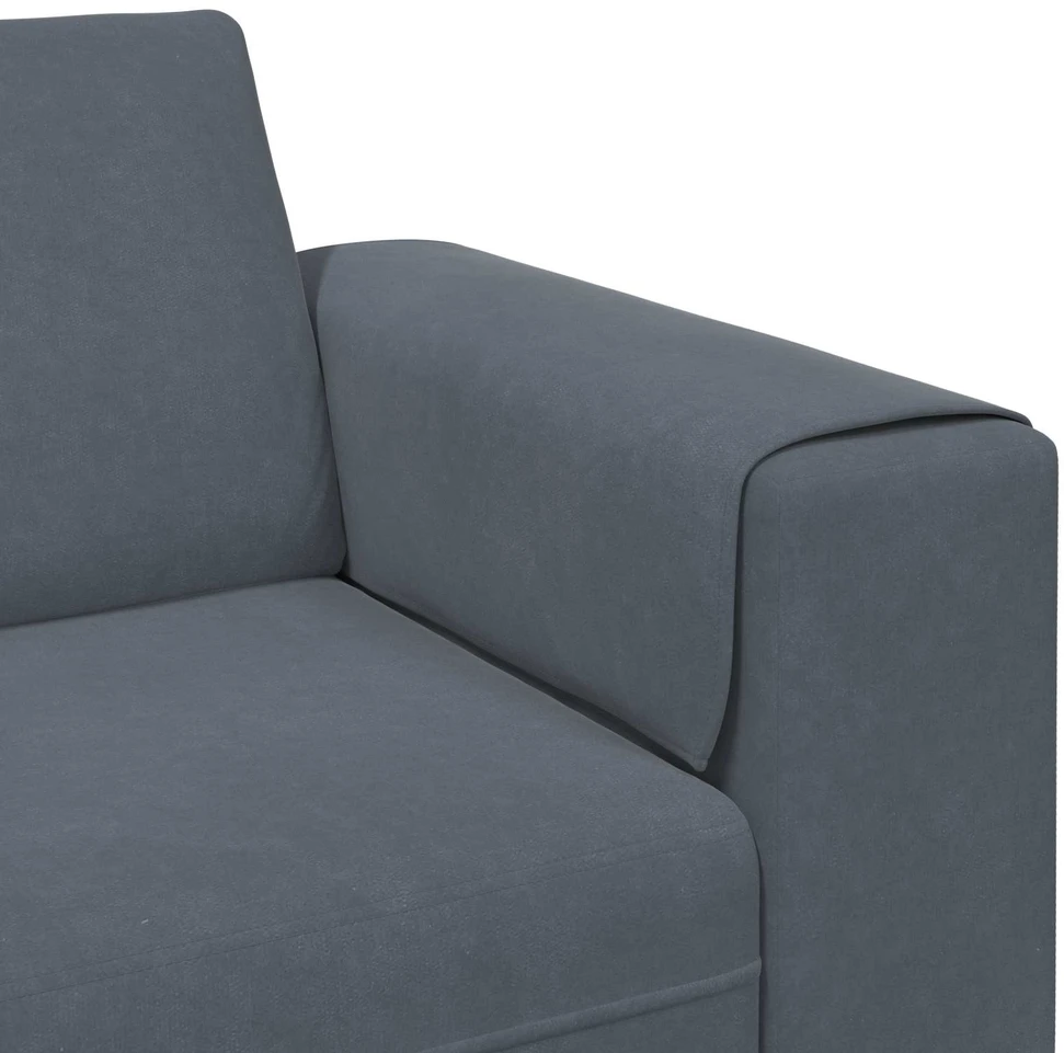 Svetainės sofa 3 vnt. Tamsiai pilka