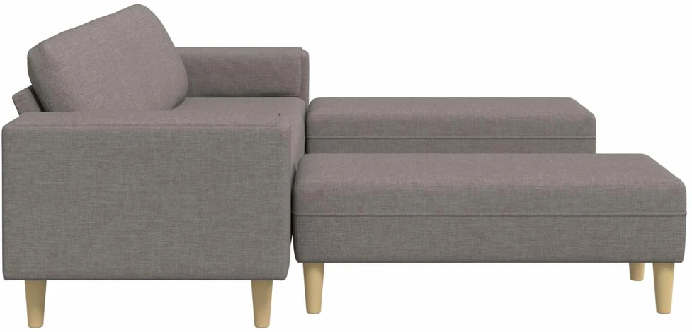 Svetainės sofa 3 vnt. Tortora Poliesteris