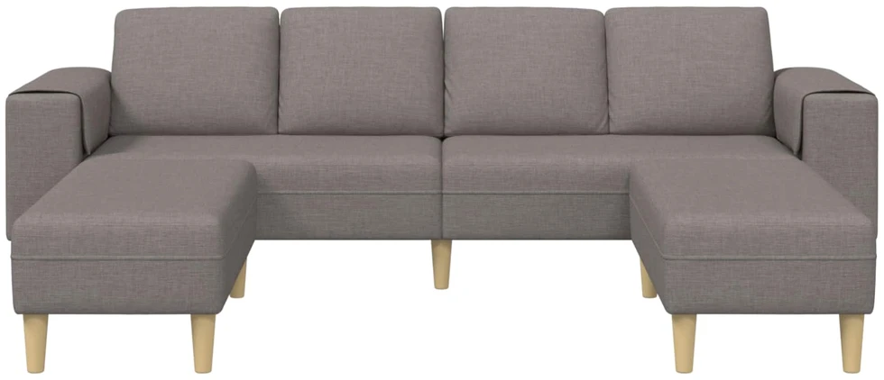 Svetainės sofa 3 vnt. Tortora Poliesteris