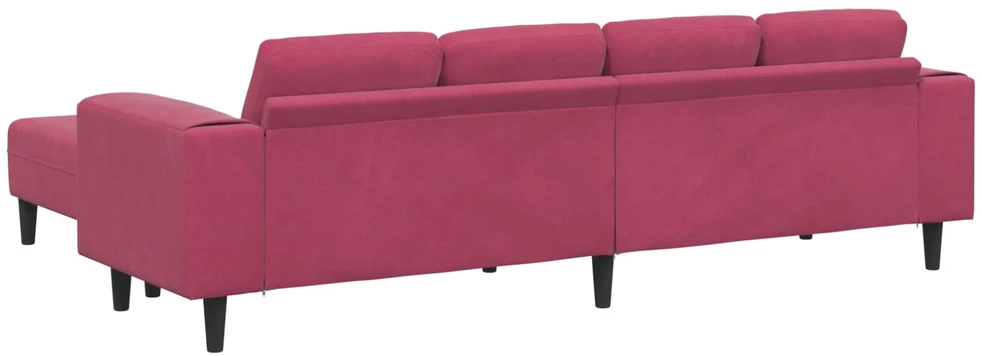 Svetainės sofa 3 vnt. Vyno raudona