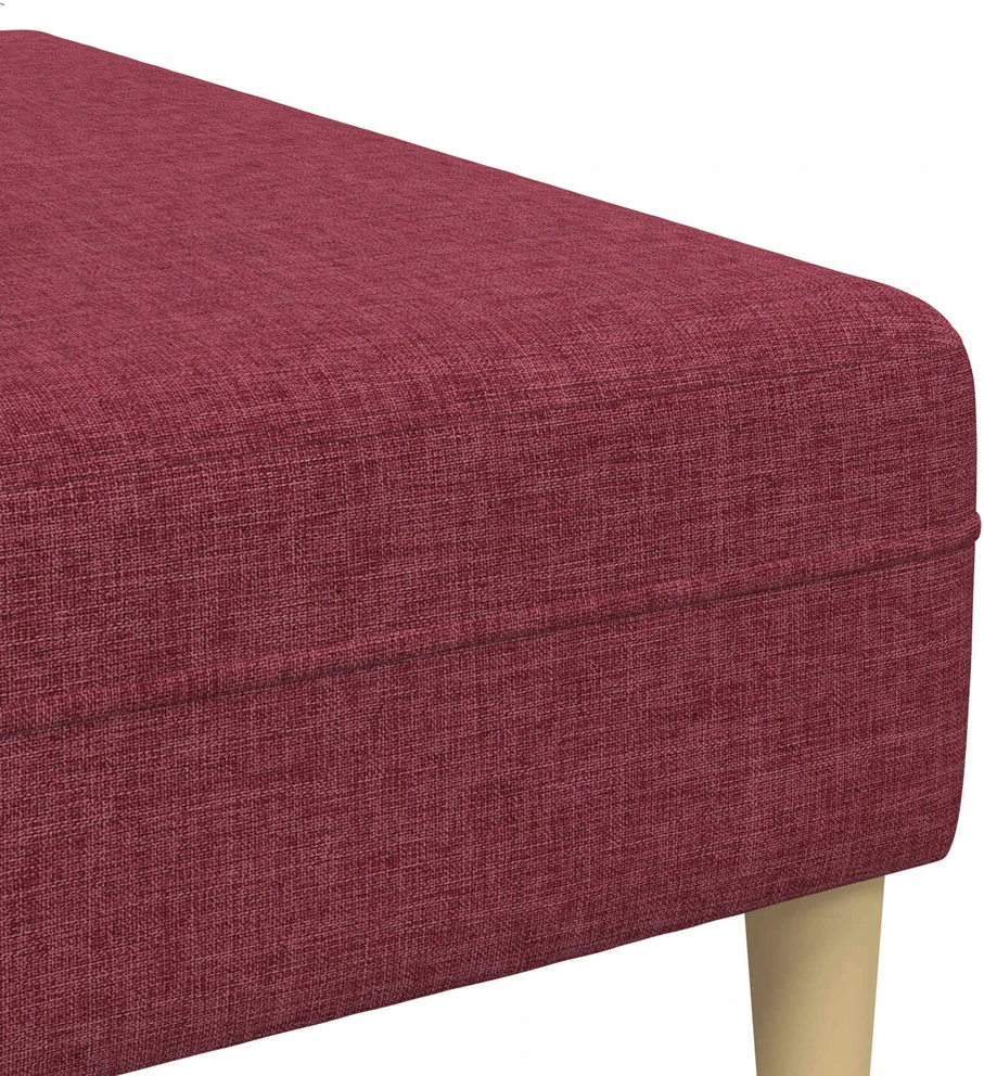Svetainės sofa 3 vnt. Vyno raudona Poliesteris