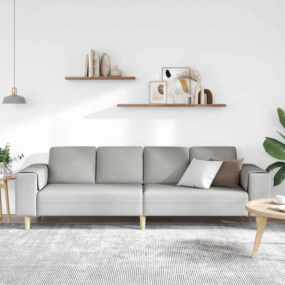 Svetainės sofa Debesų pilka 250 x 77 x 76 cm Poliesteris