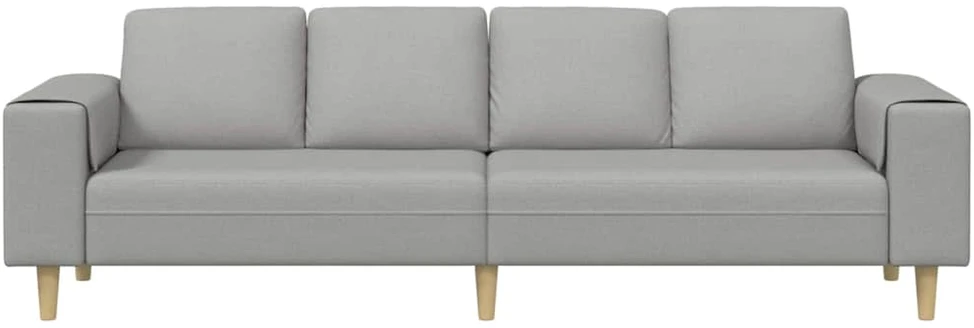 Svetainės sofa Debesų pilka 250 x 77 x 76 cm Poliesteris