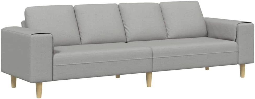 Svetainės sofa Debesų pilka 250 x 77 x 76 cm Poliesteris