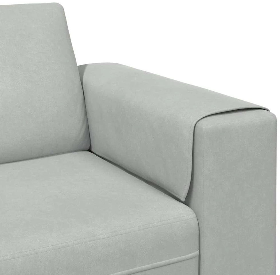 Svetainės sofa Šviesiai pilka 250 x 77 x 76 cm