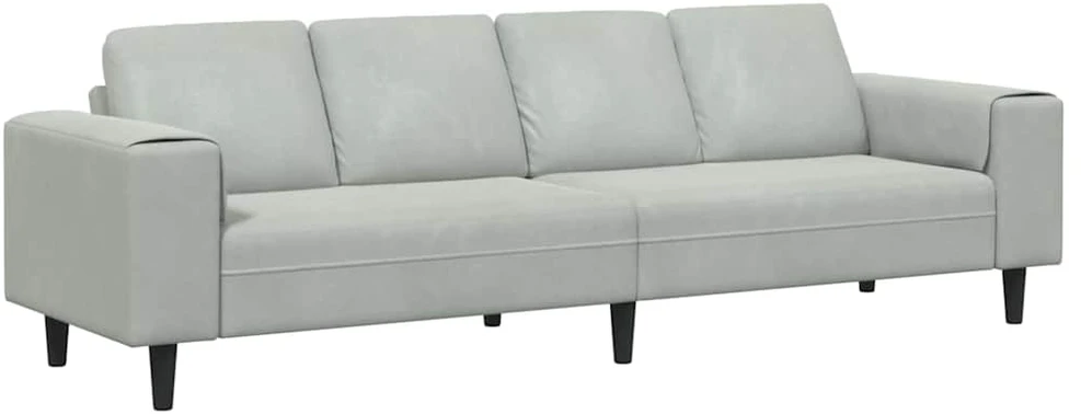 Svetainės sofa Šviesiai pilka 250 x 77 x 76 cm