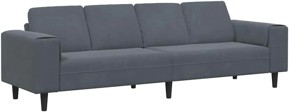 Svetainės sofa Tamsiai pilka 250 x 77 x 76 cm