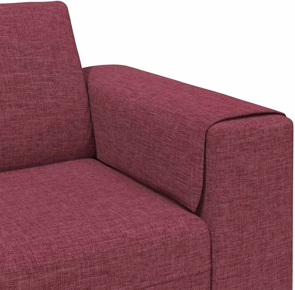 Svetainės sofa Vyno raudona 250 x 77 x 76 cm Poliesteris