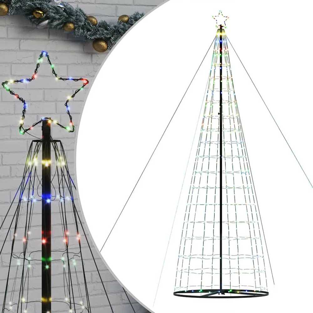LED Kalėdų eglutė 1534 LED Spalvingi 500 cm