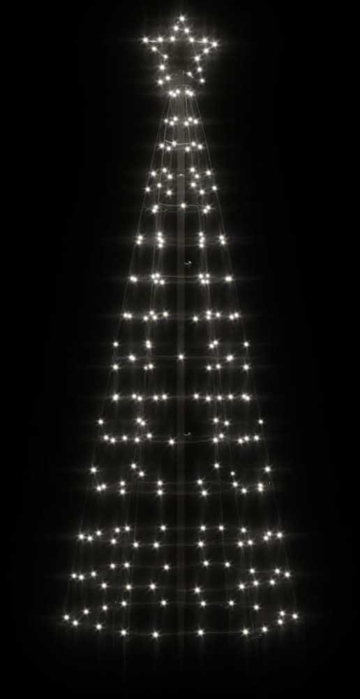 Šviečianti Kalėdų eglutė, 180cm, 220 šaltų LED, kūgio formos