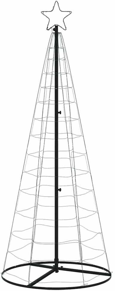 LED Kalėdų eglutė 200 LED Spalvingi 180 cm